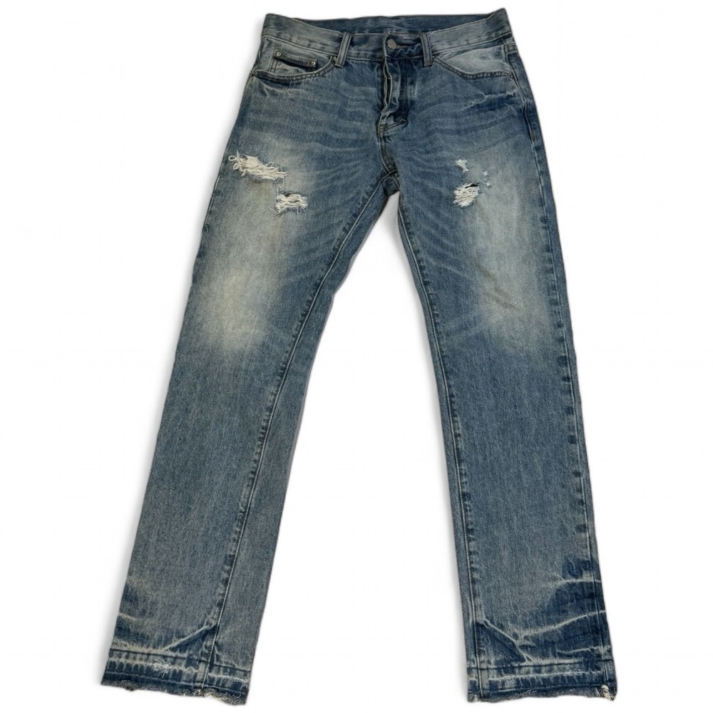 MNML Distressed Jeans Men’s size 30x31 30 Casual Ripped Button Fly Denim
